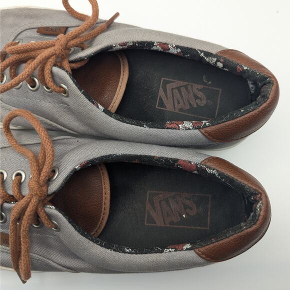 Vans Era 59 Samurai Warrior Gray Brown Leather Skater Fashion Sneakers 9/10.5 - Picture 6 of 10
